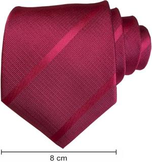 Plain Satin Striped Ties  - Maroon